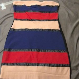 Color block bandage dress